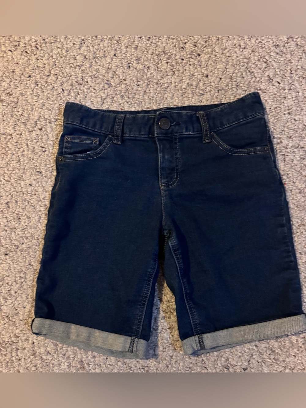 Justice Dark Blue Denim Bermuda Shorts